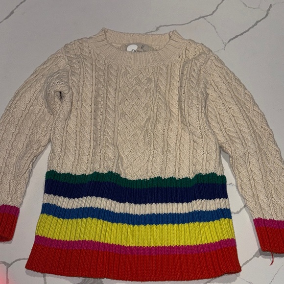 Peek Other - Peek Girls Cable Knit Long Sleeve Sweater M 6-7